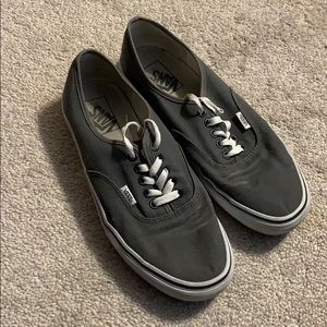 grey and white vans